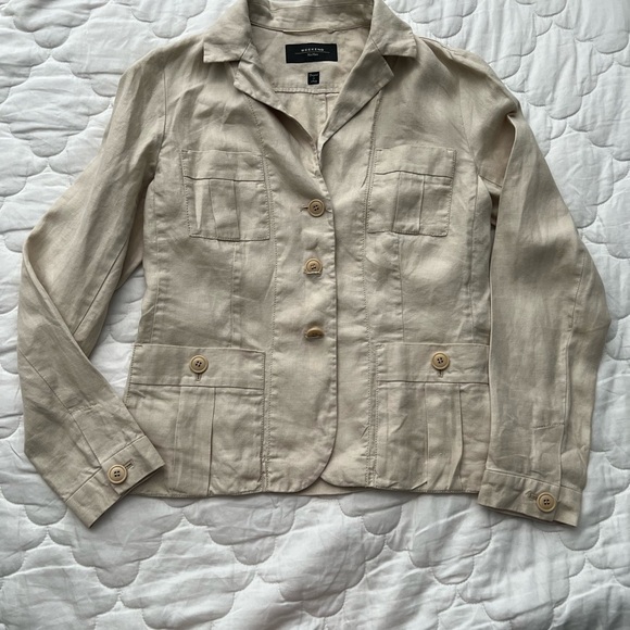 Weekend Max Mara Tan Blazer Tailored Suit Jacket - Picture 2 of 9